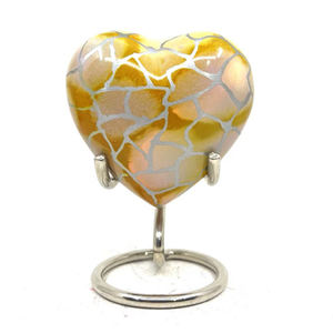 Wide Range of Superior Quality <b>Funeral</b> <b>Supplies</b> American Style Aluminium Material Made Heart Cremation Urns for Sale - Product Image 1