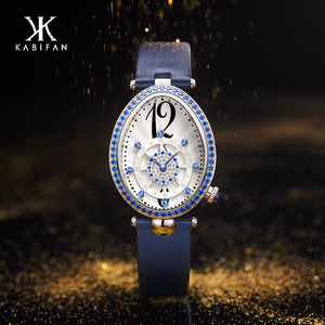 นาฬิกาควอตซ์หรูหราสำหรับผู้หญิง KABIFAN รุ่น French Paris Deep Sea Travel - KBF-XCDH-0003 หน้าปัด 46 มม. สาย 20 มม. - Product Image 3