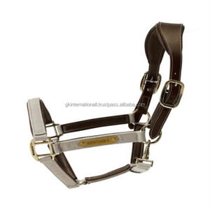 Halter de cuero anatómico con relleno súper suave y bordado Halter de cuero/Halter de caballo Producto ecuestre Caballo de brida - Product Image 2
