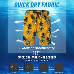 Pantalones cortos para correr de cintura elástica de malla Real de alta calidad de 5 pulgadas para hombre, nuevo diseño, poliéster teñido liso, de talla grande, de punto hasta la rodilla - Product Image 4