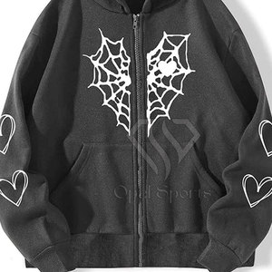 OEM Streetwear Sweat à capuche pour homme 100% en coton pailleté Style Hip Hop avec strass Décontracté Hiver Marque privée Service - Product Image 6