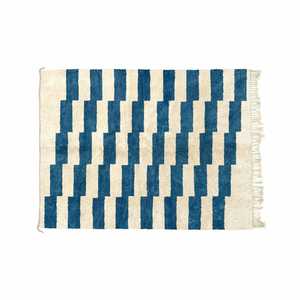 Alfombra anudada a mano, tapete de lana marroquí en varios colores, antideslizante, de la India - Product Image 2