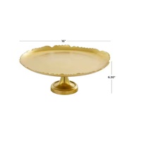 Support à gâteau 3 étages en métal brossé au design antique, forme personnalisée, en cristal, pour mariage, anniversaire, dessert, cupcakes, sans danger pour les aliments