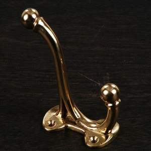 Handcrafted brass <b>wall</b> hooks for artisan homes highlighting workmanship with solid metal strength and refined surface quality - Product Image 6