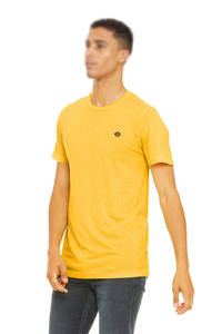 Fashion Style Crew Neck <b>T</b> <b>Shirt</b> <b>Men's</b> <b>Yellow</b> 100% Cotton Hip Hop Breathable Daily Wear Fit Wholesale Supplier - Product Image 2