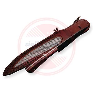 Couteaux de chef professionnels en acier Damas avec logo personnalisé pour cuisine restaurant usage quotidien avec étui en cuir - Product Image 5