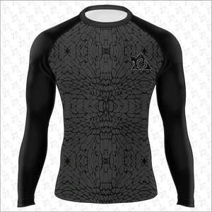 Quick dry custom logo and design men's Jiu Jitsu <b>Rash</b> <b>Guards</b> breathable Long Sleeve <b>MMA</b> <b>Rash</b> <b>Guards</b> For Men's wholesale - Product Image 2