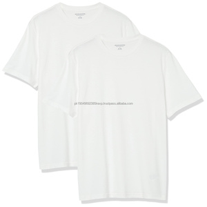 Nuevo diseño de lujo de calidad de algodón suelto ajuste pequeño hombro gota marca en blanco de gran tamaño hombres camiseta Tri Blend - Product Image 5