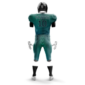 ชุดเครื่องแบบฟุตบอลอเมริกันไซส์ใหญ่ชุดฝึกซ้อมระบายอากาศได้แขนสั้นผลิตจากปากีสถาน - Product Image 3