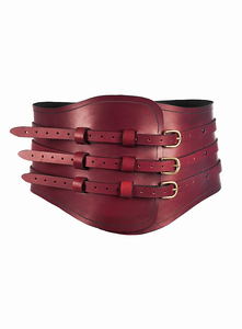Roman Armor Belt - Gladiator Pesado, cinturón ancho de cuero con 9 hebillas. ¡Para pícaros y guerreros rudos! - Product Image 2