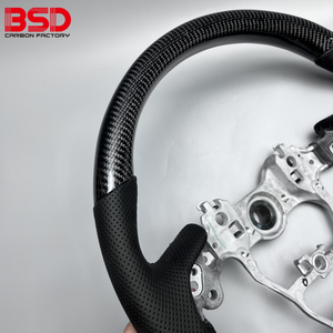 Volant de direction en fibre de carbone style <span class=keywords><strong>sport</strong></span> pour Toyota Corolla <span class=keywords><strong>Rav4</strong></span> Camry 2018-2021, compatible avec Toyota Camry <span class=keywords><strong>2023</strong></span> - Product Image 4