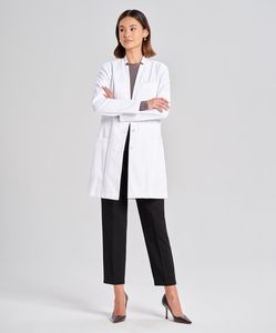 Bata de laboratorio de poliéster y algodón para mujer, abrigo de laboratorio de alta calidad para clínica médica, con logotipo personalizado para enfermera - Product Image 2