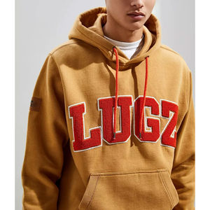 Venta al por mayor personalizado OEM Sudadera con capucha hombres francés algodón pulóver peso pesado bordado gota hombro invierno mejor estilo impresión en relieve - Product Image 4