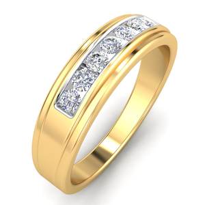Bague classique élégante en or 18 carats pour femme 0.35Cts VS Clarity Lab Grown EF Color Diamond Luxurious Engagement Jewelry - Product Image 1