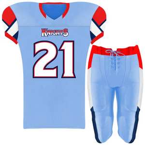 Uniformes de fútbol americano personalizados de alta calidad, nuevo diseño transpirable para equipos, sublimación impresa, 100% poliéster - Product Image 4