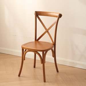 Sedia in Legno Massello di Rovere Bianco Stile Americano con Schienale a Forcella, Sedia da Pranzo in Stile Europeo per Ristorante e Casa - Product Image 4