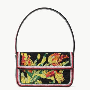 Sac à main floral en perles fait main de haute qualité et dense, sac à main de soirée brodé de luxe pour femmes et filles - Product Image 1