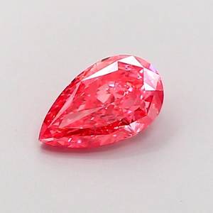 Diamante Cultivado en Laboratorio, Color Rosa Intenso, Corte Pera, 0.80ct, VVS2 - Product Image 1