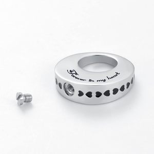 Pour toujours dans mon coeur trèfle urne collier pour cendres pour hommes femmes crémation bijoux souvenir mémorial pendentif taille personnalisée - Product Image 2