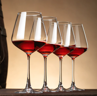 Verres à vin rouge sur pied en cristal transparent personnalisables avec logo pour mariage, fête, restaurant, hôtel - Vente en gros Glasswer