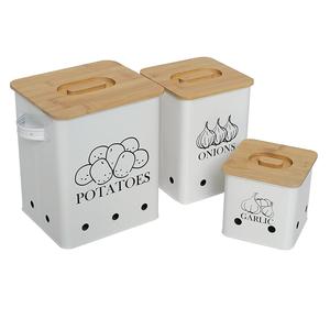 Grossiste de bidons en métal Conteneur de designer de qualité supérieure fait à la main Articles de cuisine Conteneur en métal de table en gros - Product Image 1