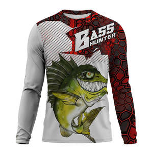 Camisa de Pesca Unisex de Manga Larga con Logotipo OEM ODM UPF 50+ Protección UV Antibacteriana de Secado Rápido Color Personalizado Ligera - Product Image 3