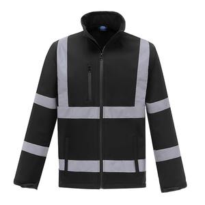 Chaquetas de Seguridad Personalizables con Franjas Reflectantes, Manga Larga, en Verde, Naranja y Negro, con Tres Bolsillos y Cierre de Cremallera - Product Image 2