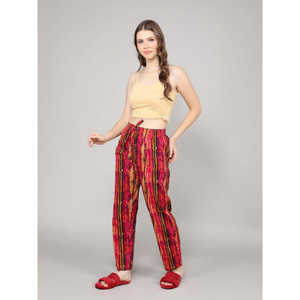 Pijama de Algodón Estampado con Cintura Elástica y Cordón Ajustable, Ropa de Dormir Suave y Transpirable, Logotipo Personalizable, ODM, Temporada de Invierno - Product Image 3