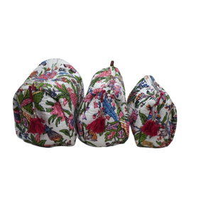 Sac de toilette en coton matelassé sérigraphié Vanity Bag Storage & Travel. - Product Image 2