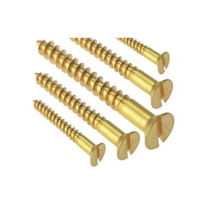 Tornillos de madera de latón a granel Sujetadores decorativos duraderos para carpintería, pisos y fabricación de muebles - Product Image 3