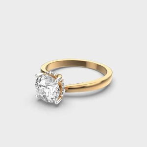 Bague en diamant Moissanite légère de qualité supérieure avec design solitaire classique parfaite pour les filles utilisation de mariage pour l'exportation en vrac - Product Image 4