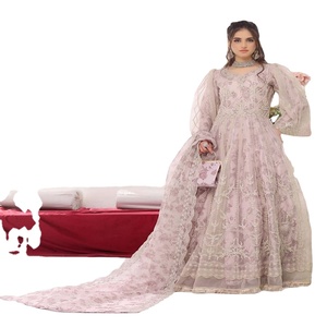 Venta de liquidación Pakistán e India ropa venta completa por Motis moda Organza Shalwar Kamez Dupata vestido de fiesta para mujer - Product Image 1