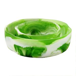 Green Swirled Resin Serving <b>Bowls</b> Set of 2 Wood & Resin <b>Bowl</b> Online at Best Price Customized Size Made in India - Product Image 1