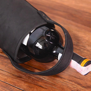 Wholesale Factory Price Soft Genuine Leather <b>Water</b> Bottle <b>Case</b> New Design Handmade Portable Outdoor Travel Cover Fashionable - Product Image 6