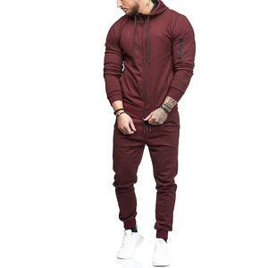 Manufacturer Customize logo Plain Color Sweat Suits Tracksuits Blank Men Sweatsuit <b>Jogger</b> Sets - Product Image 4