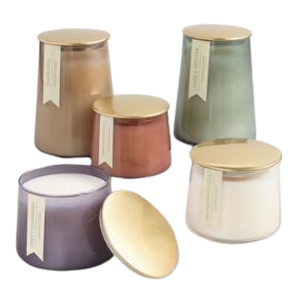 ขายส่งขวดแก้วเทียนพร้อมฝาปิดกล่องสีน้ําตาลพร้อมขี้ผึ้งถั่วเหลืองขวดเทียนที่ไม่ซ้ํากันสําหรับโต๊ะและคริสต์มาสจํานวนมาก - Product Image 4