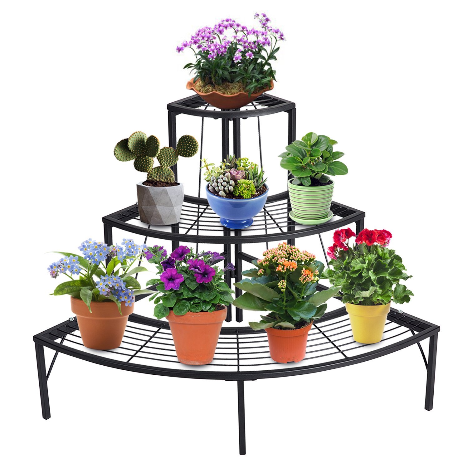 3 Tier Pflanzenst änder Blumentopf Rack Viertel Runde Pflanze Eck regal Pflanz gefäße Display halter Orchideen regale für Indoor Outdoor| Alibaba.com