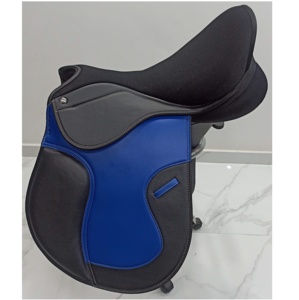 Hochwertiger englischer und westlicher Springs attel aus Kunstleder Langlebiger Dressur sattel für Pferde reiten - Product Image 1