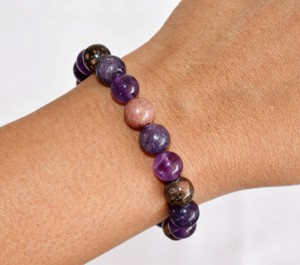 Bracelet de relaxation de qualité supérieure en gros, bracelet perlé rond de 8 mm, semi-précieux, apaisant, anti-stress, à la mode - Product Image 5
