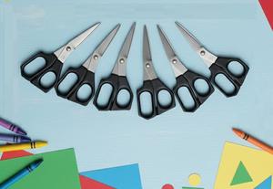 Tijeras de Acero Inoxidable de Alta Calidad de 5 Pulgadas para Estudiantes, con Mango de Plástico, para Manualidades y Bordado Infantil, Venta al Por Mayor de Fábrica OEM - Product Image 6