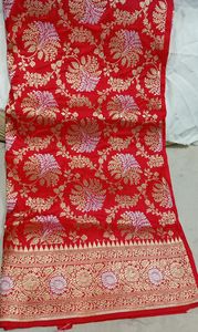 Sari en soie pure/Sari en soie tissé à la main/Sari en soie de mariée/Sari en soie de créateur/Sari en soie traditionnel/Sari en soie du sud pour mariage - Product Image 5