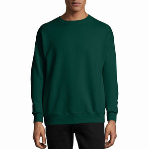 Wholesale Pakistan Manufacturer Casual Wear <b>Men's</b> Sweatshirts <b>Green</b> Color Adult Size Customized Logo Sweatshirts - Product Image 4