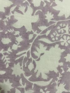 ผ้าฝ้ายพิมพ์ลายด้วยมือ ลายดอกไม้และเถาวัลย์สไตล์วินเทจ สีพาสเทลอ่อน งานฝีมือ - Product Image 2