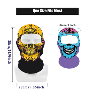 Wholesale Custom Outdoor Skull <b>Ski</b> Mask Breathable Balaclavas Mask Man Full Face Cover Balaclava DDP Shipping - Product Image 3