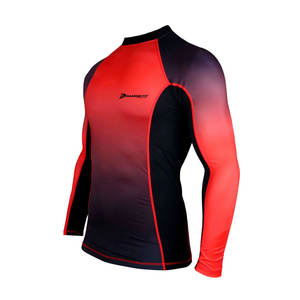 Último diseño de los hombres Rash Guard Ropa deportiva Precio barato más vendido Rash Guard con logotipo personalizado hecho en Pakistán - Product Image 2