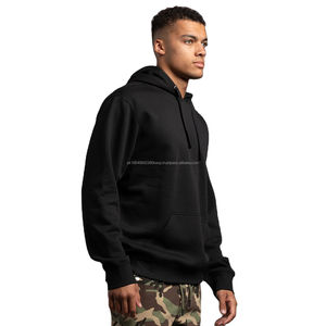 Sweat-shirt à capuche personnalisable pour homme, 100 % coton, style à capuche avec logo imprimé, polaire uni pour l'hiver, sweat-shirt à capuche thermique - Product Image 3