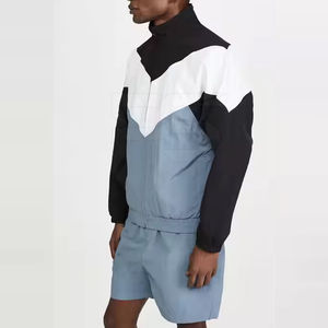 Chándal corto de color sólido, ropa de calle, sudadera cortavientos, pantalones de nailon, conjunto de pantalones cortos, chándal para hombre - Product Image 6