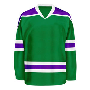 Maillots de hockey sur glace personnalisés en gros, broderie de logo, sublimation, respirants, maillots de sport de haute qualité, toutes les équipes - Product Image 1