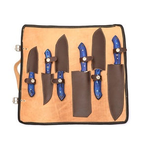 Jexmoo Ensemble de couteaux de chef professionnels faits à la main en acier Damas écologique, 6 pièces, manche en bois, ambidextre, moderne, compatible lave-vaisselle - Product Image 4