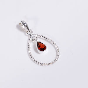 Joyería colgante de piedras preciosas hechas a mano de Plata de Ley 925, Topacio azul natural, piedra preciosa cortada en Pera, joyería colgante de plata de ley 925 - Product Image 2